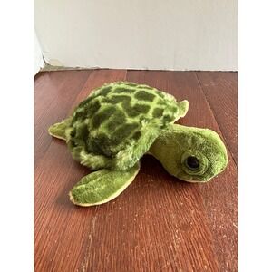 The Petting Zoo Green Sea Turtle Plush Stuffed Animal 8 Inch 2010 JLI 1994